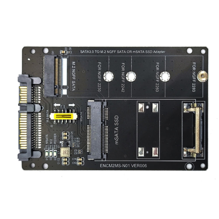 Frendorf | SATA 22PIN zu MSATA oder M.2 NGFF SATA Karte 2 in 1 SSD Konverterkarte mit USB 3.0 Kabel
