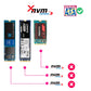 Frendorf | SATA 22PIN zu MSATA oder M.2 NGFF SATA Karte 2 in 1 SSD Konverterkarte mit USB 3.0 Kabel
