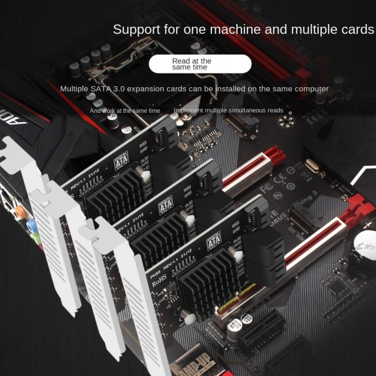 Frendorf | PCI-E zu 5 SATA 3.0 Erweiterungskarte (Vollhochprofil)