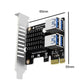 Frendorf | PCIE zu PCI-E4 Port USB3.0 Erweiterungskarte Grafikkartenverlängerung (Vollhoher Baffle)