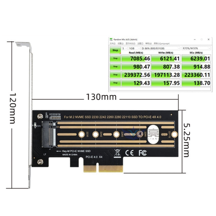 Frendorf | 2pcs M.2 Riser Card NVMe SSD to PCI-E X4 4.0 GEN4 (Schwarz)