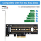 Frendorf | 2pcs M.2 Riser Card NVMe SSD to PCI-E X4 4.0 GEN4 (Schwarz)