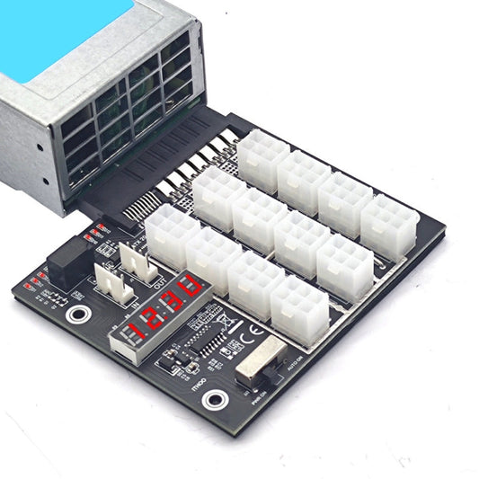 Frendorf | 2200W Zu 6P Grafikkarten-Stromversorgung für HP Server-Netzteil (Schwarz)