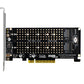 Frendorf | PCI-E X8 Double Disk Transfer Card NVME M.2 MKEY SSD RAID Array Expansion Adapter(PH45)