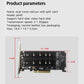 Frendorf | PCI-E X8 Double Disk Transfer Card NVME M.2 MKEY SSD RAID Array Expansion Adapter(PH45)