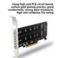 Frendorf | PCI-E X8 Double Disk Transfer Card NVME M.2 MKEY SSD RAID Array Expansion Adapter(PH45)