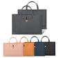 Frendorf | 15.4/16 Zoll Elastischer Knopf Laptop Wasserdichte PU Handtasche (Khaki)