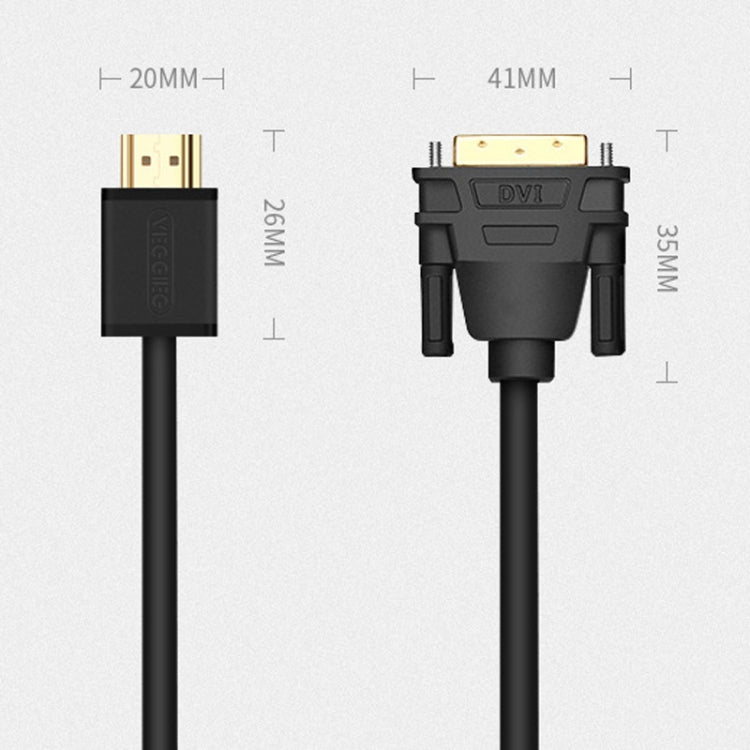 Frendorf | VEGGIEG HDMI zu DVI Computer TV HD Monitor-Konverter-Kabel kann austauschbar sein, Länge: 15m