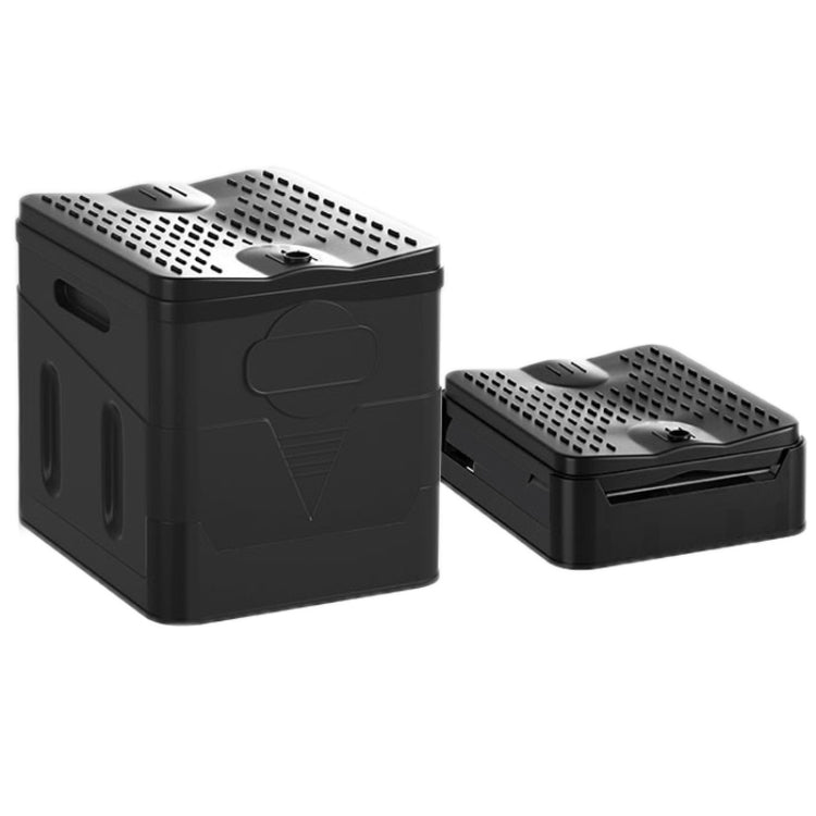 Frendorf | Auto faltendes tragbares Toilettenausgangsnotfallmobiltoilette (Reines Schwarz)