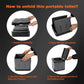Frendorf | Auto Faltbare tragbare Toilette Outdoor Notfall Mobile Toilette (Dunkelgrau)