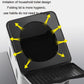 Frendorf | Auto Faltbare tragbare Toilette Outdoor Notfall Mobile Toilette (Dunkelgrau)