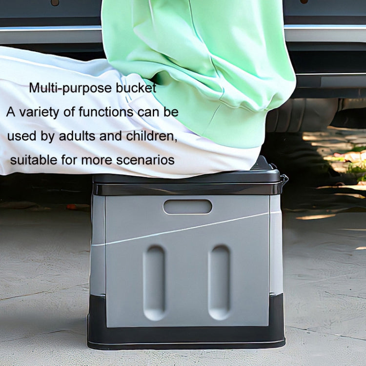 Frendorf | Auto Faltbare tragbare Toilette Outdoor Notfall Mobile Toilette (Dunkelgrau)