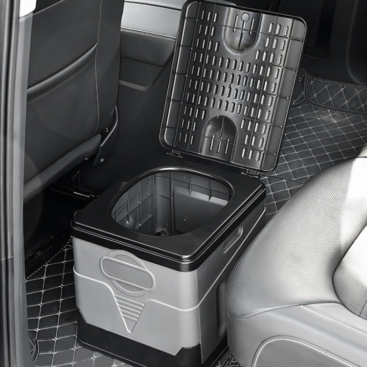 Frendorf | Auto Faltbare tragbare Toilette Outdoor Notfall Mobile Toilette (Dunkelgrau)