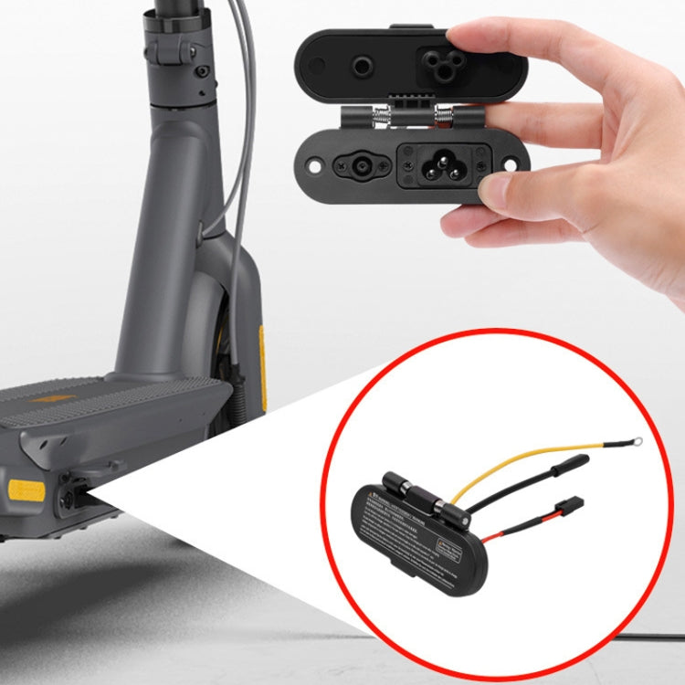 Frendorf | Für Ninebot Max G30 Elektroroller Ladeanschlussbaugruppe (Schwarz)