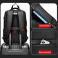 Frendorf | EVA Hartschalen erweiterbarer Laptop-Rucksack mit USB-Anschluss Multifunktionaler Business-Reiserucksack (Schwarz)