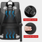 Frendorf | EVA Hartschalen erweiterbarer Laptop-Rucksack mit USB-Anschluss Multifunktionaler Business-Reiserucksack (Schwarz)
