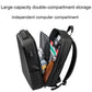 Frendorf | EVA Hartschalen erweiterbarer Laptop-Rucksack mit USB-Anschluss Multifunktionaler Business-Reiserucksack (Schwarz)