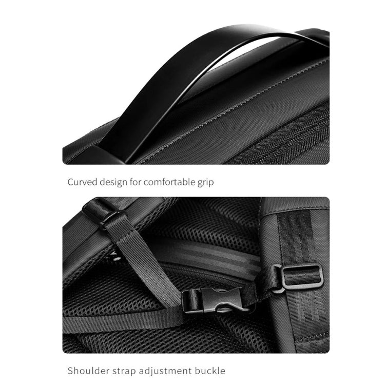 Frendorf | Business Großes Fassungsvermögen Reise Tasche Multifunktionale Wasserdichte Laptop Rucksack Mit USB-Anschluss (Hellgrau)