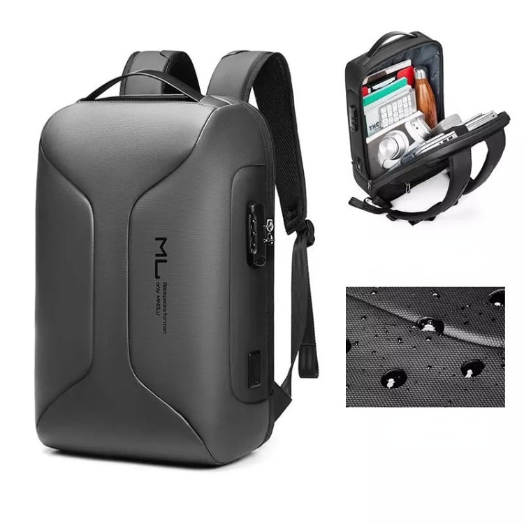 Frendorf | Business Großes Fassungsvermögen Reise Tasche Multifunktionale Wasserdichte Laptop Rucksack Mit USB-Anschluss (Hellgrau)