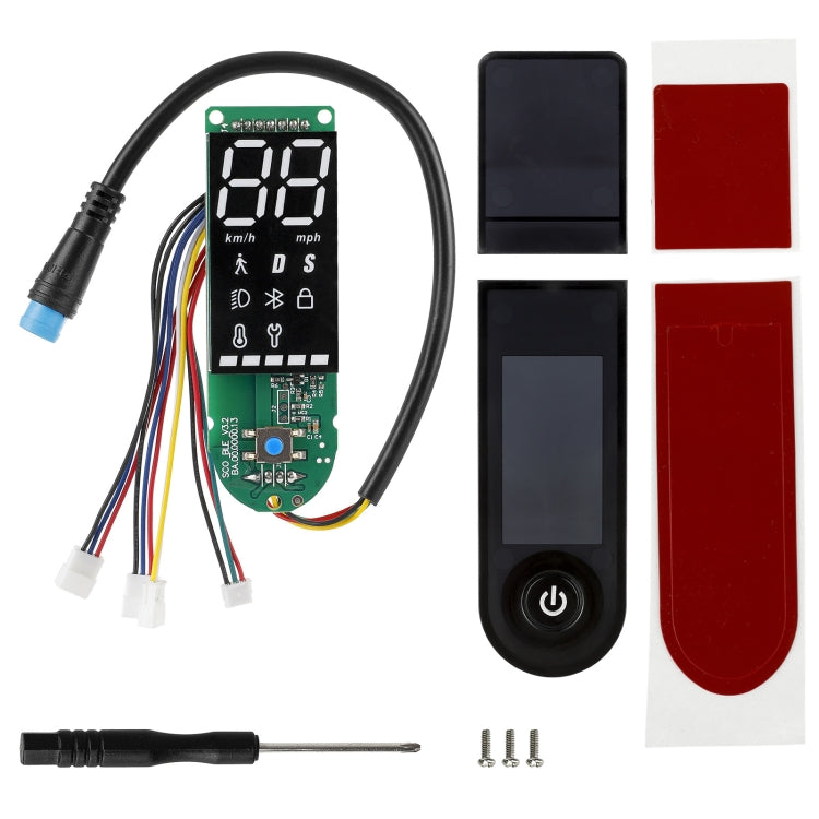Frendorf | Für Xiaomi Electric Scooter Pro/Pro 2/1S Vierdraht-Doppelbremse Bluetooth-Board-Set, Spezifikation: Mit Schalterpanel