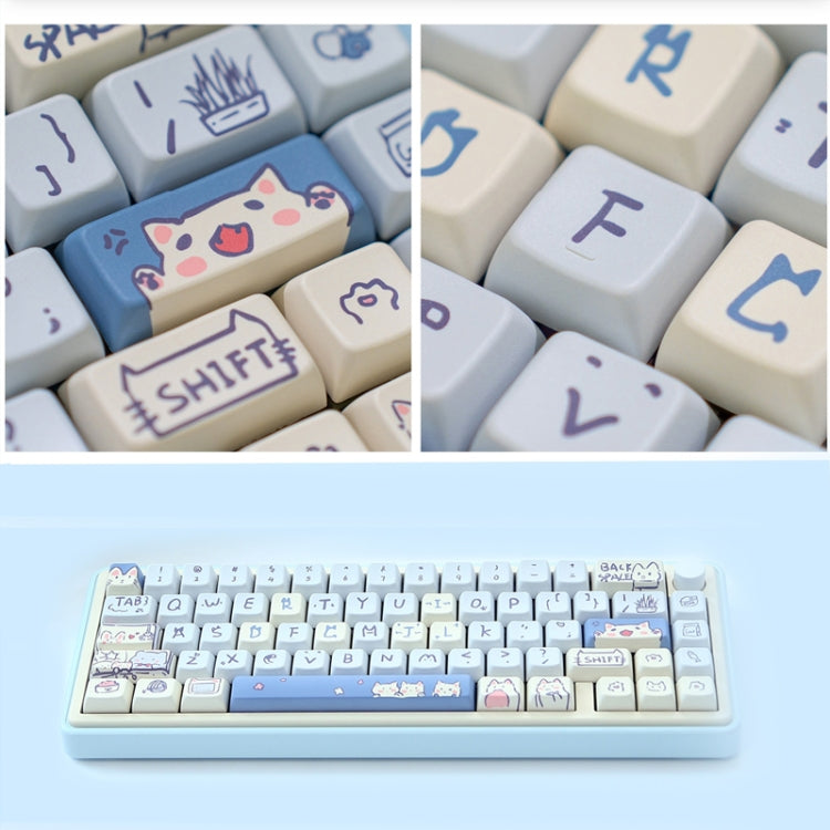 Frendorf | 148 Tasten MDA Höhe 5-seitig Hitzeanstieg PBT Mechanische Tastatur Tastenkappen (Grün)