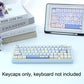 Frendorf | 148 Tasten MDA Höhe 5-seitig Hitzeanstieg PBT Mechanische Tastatur Tastenkappen (Grün)