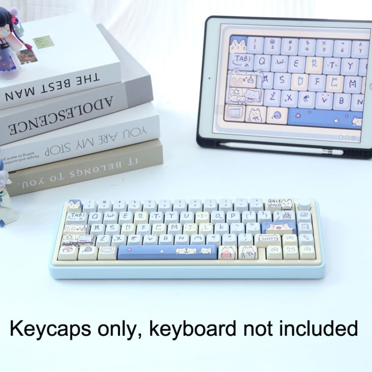 Frendorf | 148 Tasten MDA Höhe 5-seitig Hitzeanstieg PBT Mechanische Tastatur Tastenkappen (Grün)