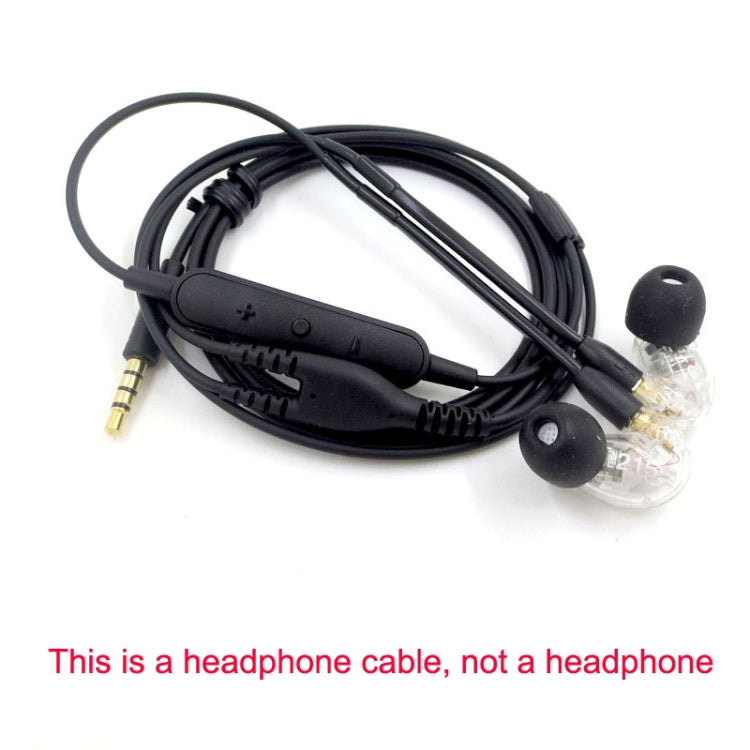 Frendorf | Für Shure SE215+ MMCX Schnittstelle Audio Kopfhörerkabel mit Drahtsteuerung und Anruffunktion