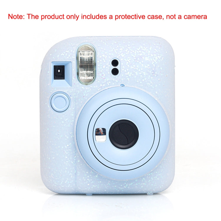 Frendorf | Voor Fujifilm Instax Mini 12 Soft Shell Camera Bag Opslag Silicone Case (Glitter Roze)