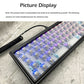 Frendorf | Hot Swap Welle Verkabelt RGB Hintergrundbeleuchtung Angepasst Mechanische Tastatur Kit (Weiß)