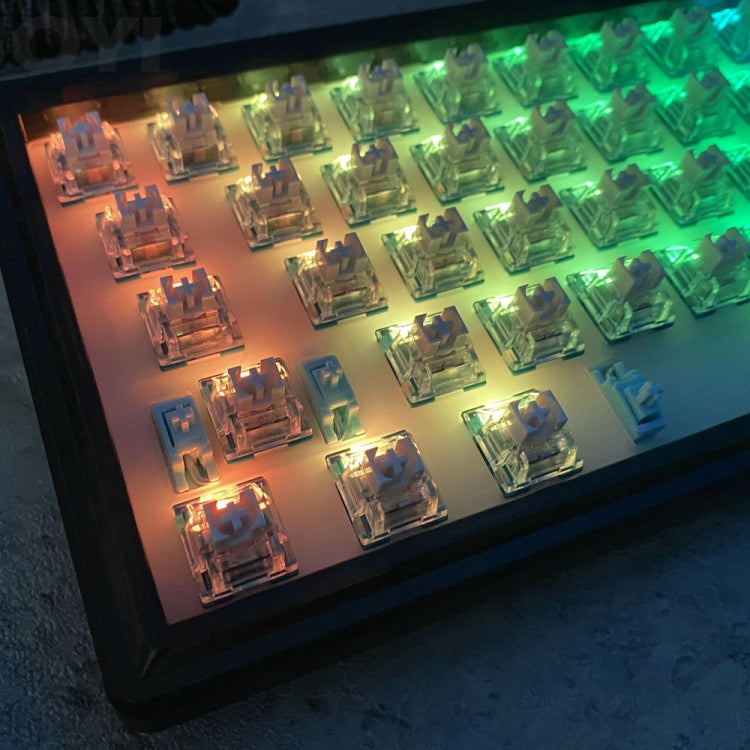 Frendorf | Hot Swap Welle Verkabelt RGB Hintergrundbeleuchtung Angepasst Mechanische Tastatur Kit (Weiß)