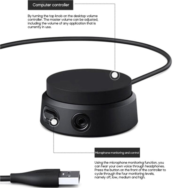 Frendorf | Für A10 / A40 / QC35 II / QC45 Gaming Headset USB Audio Controller Kabel