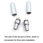 Frendorf | Für Sennheiser HD800S / HD820 / Dharma D1000 Kopfhörer Kabel Stecker Pin Anschluss (Silber)
