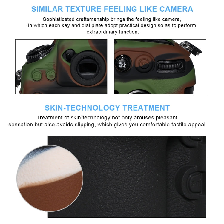 Frendorf | Pixel P001 Voor Nikon D800 / D800E Camera Siliconen Beschermhoes (Ocean Camouflage)
