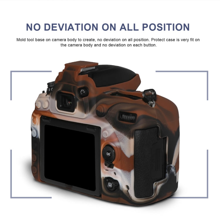 Frendorf | Pixel P001 Für Nikon D750 Kamera Silikon Schutzgehäuse (Wüsten-Tarnung)