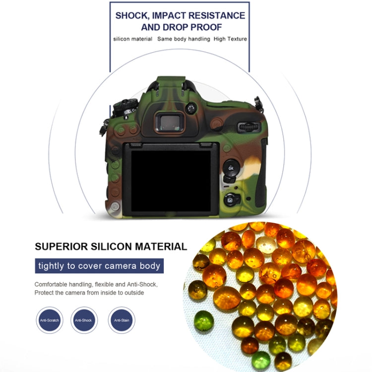 Frendorf | Pixel P001 Für Nikon D750 Kamera Silikon Schutzgehäuse (Wüsten-Tarnung)
