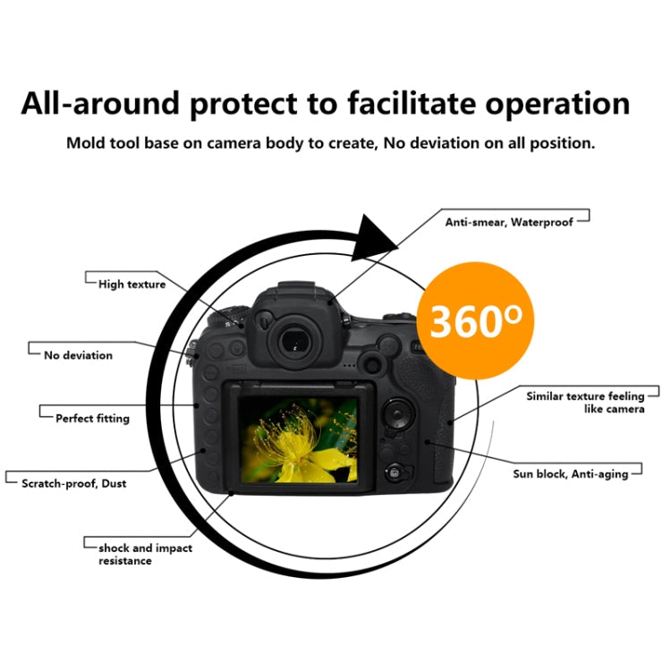 Frendorf | Pixel P001 Für Nikon D500 Kamera Silikon Schutzhülle (Wüstentarnung)