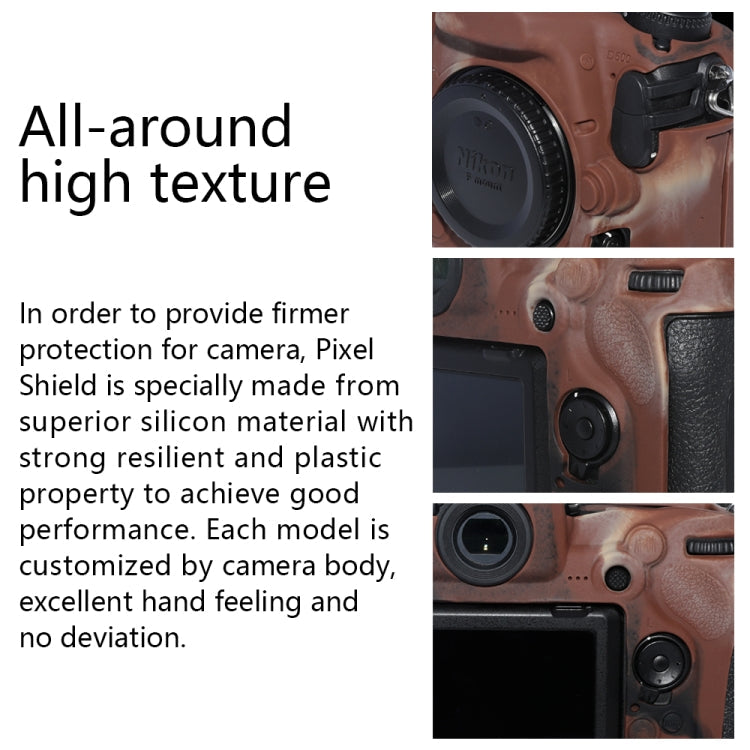 Frendorf | Pixel P001 Für Nikon D500 Kamera Silikon Schutzhülle (Wüstentarnung)