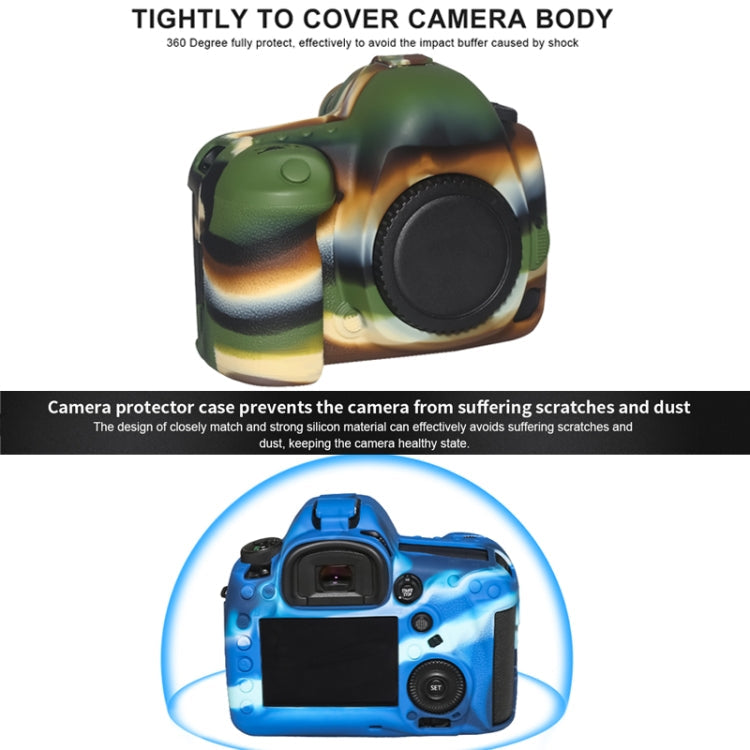 Frendorf | Pixel P001 Voor Canon EOS 5D Mark IV Camera Siliconen Beschermhoes (Ocean Camouflage)