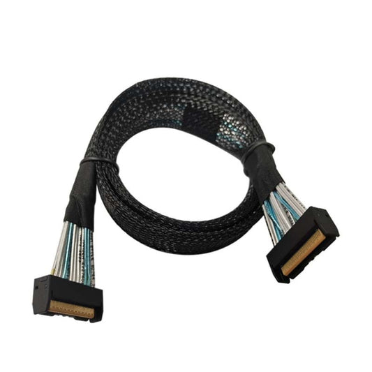 Frendorf | 32G Transfer PCIE5.0 Slim SAS MCIO 74P  zu MCIO 74P Server Hochgeschwindigkeits-Drehverdrahtung 0,7 m