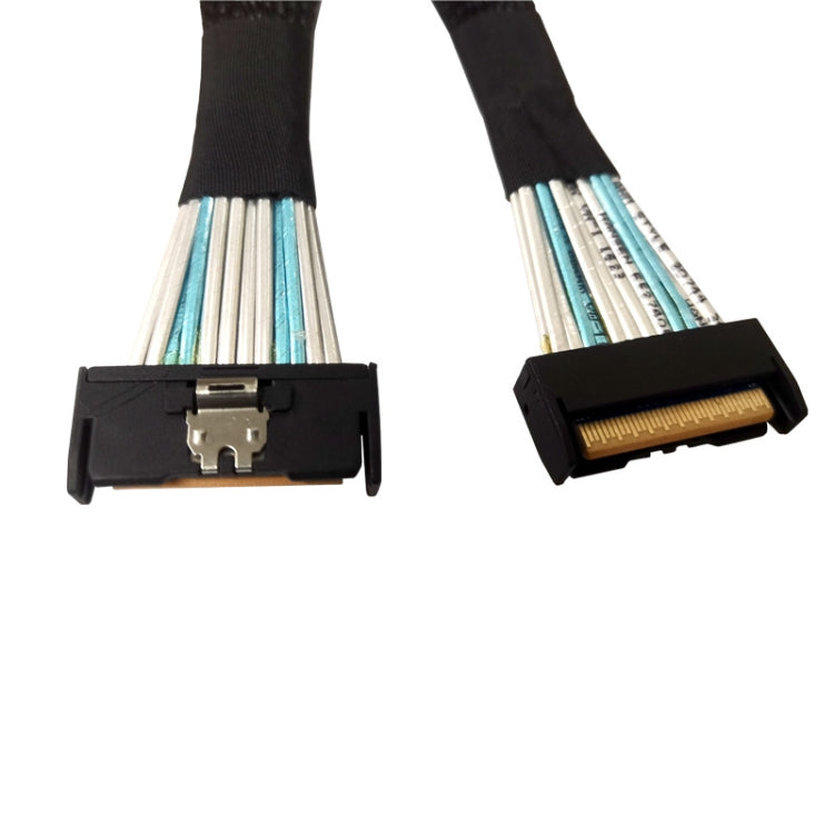 Frendorf | 32G Transfer PCIE5.0 Slim SAS MCIO 74P  zu MCIO 74P Server Hochgeschwindigkeits-Drehverdrahtung 0,7 m