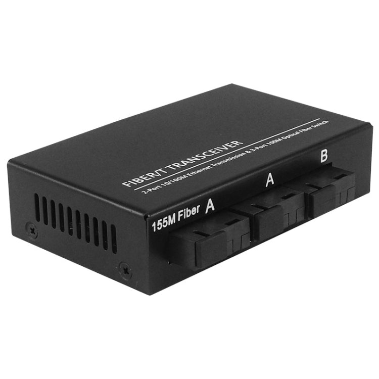 Frendorf | 3-Faser-Port & 3 LAN-Port 10/100Mbps Ethernet-Switch Glasfaser-Switch