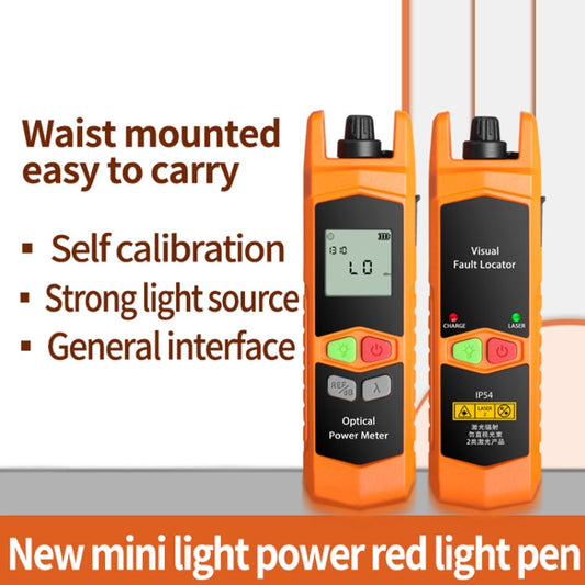 Frendorf | 2-in-1 10-30mW Glasfaser Rotlichtstift + optisches Leistungsmessgerät (-70+6dBm) Set