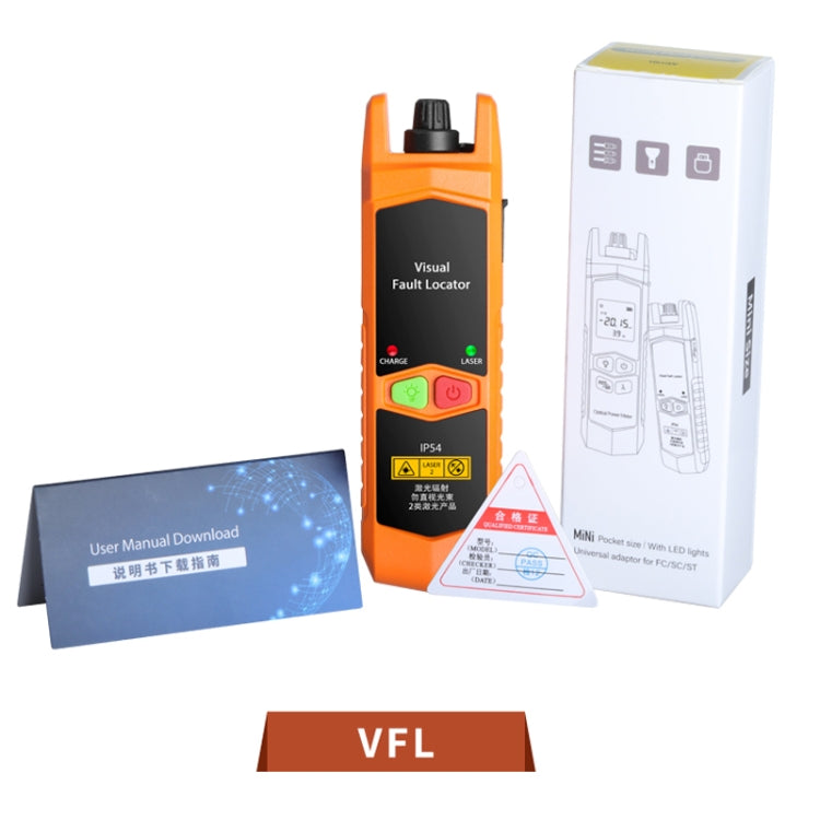 Frendorf | 2-in-1 10-30mW Glasfaser Rotlichtstift + optisches Leistungsmessgerät (-70+6dBm) Set