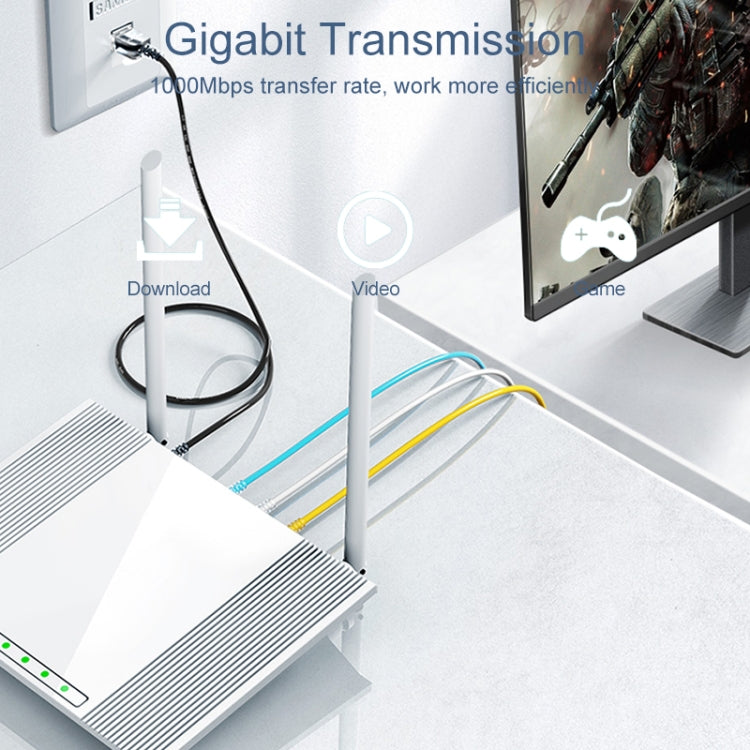 Frendorf | SAMZHE Cat6A Ethernet-Kabel UTP Netzwerk-Patchkabel 15m (weiß)