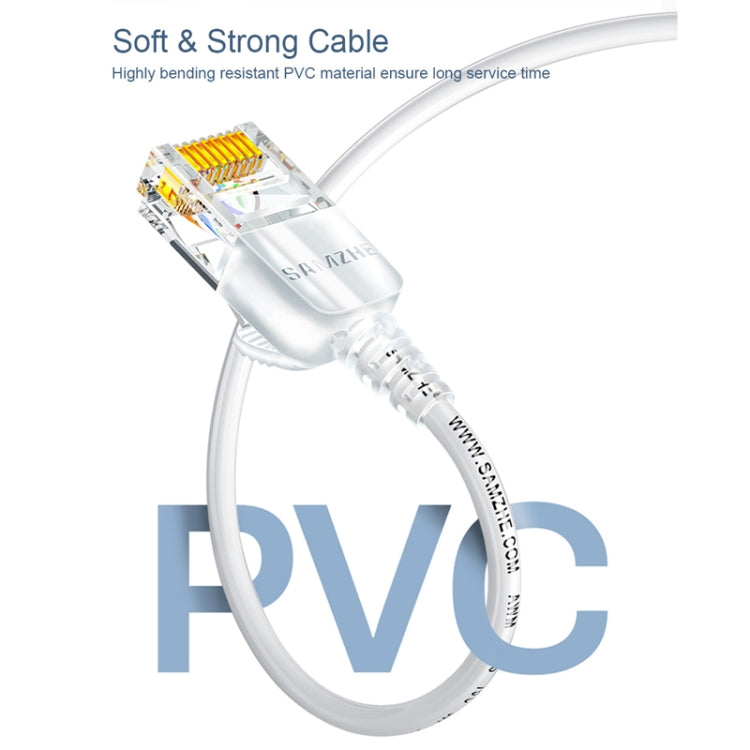 Frendorf | SAMZHE Cat6A Ethernet-Kabel UTP Netzwerk-Patchkabel 10m (Weiß)