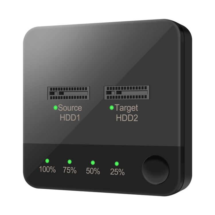 Frendorf | M.2 SATA Festplatten-Duplikator Solid State Drive SSD Mobile Festplattgehäuse (Schwarz)