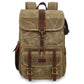 Frendorf | Große Kapazität SLR Digitalkamera Tasche Laptop Rucksack Canvas Aufbewahrungstasche (Khaki)