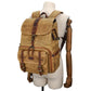 Frendorf | Große Kapazität SLR Digitalkamera Tasche Laptop Rucksack Canvas Aufbewahrungstasche (Erdgelb)