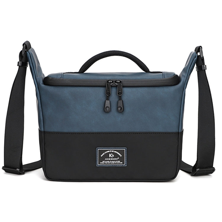 Frendorf | PU Leren Schouder Crossbody Fotografie Tas SLR Camera Tas Lens Opslag Tas (Blauw)